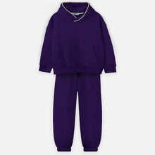 Load image into Gallery viewer, Piping Hoodie Set - purple
