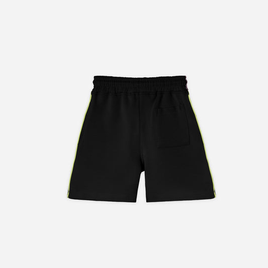 Black piping active shorts