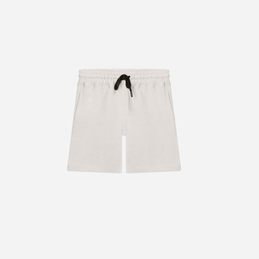Textured Ribbed short- off white