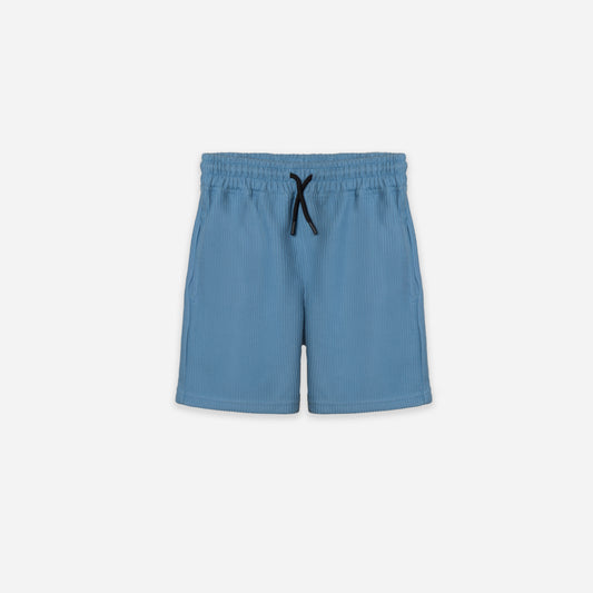 Textured Ribbed short- petroleum