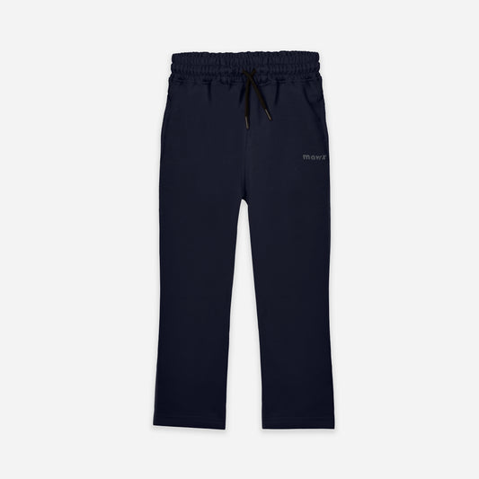 Wide Leg Sweatpants - Navy Blue