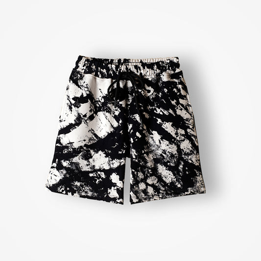 Tie-Dye Shorts - Black