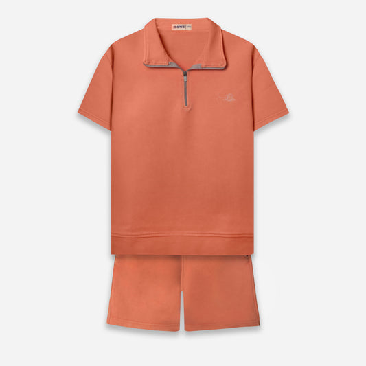 Faded Polo Set - Orange