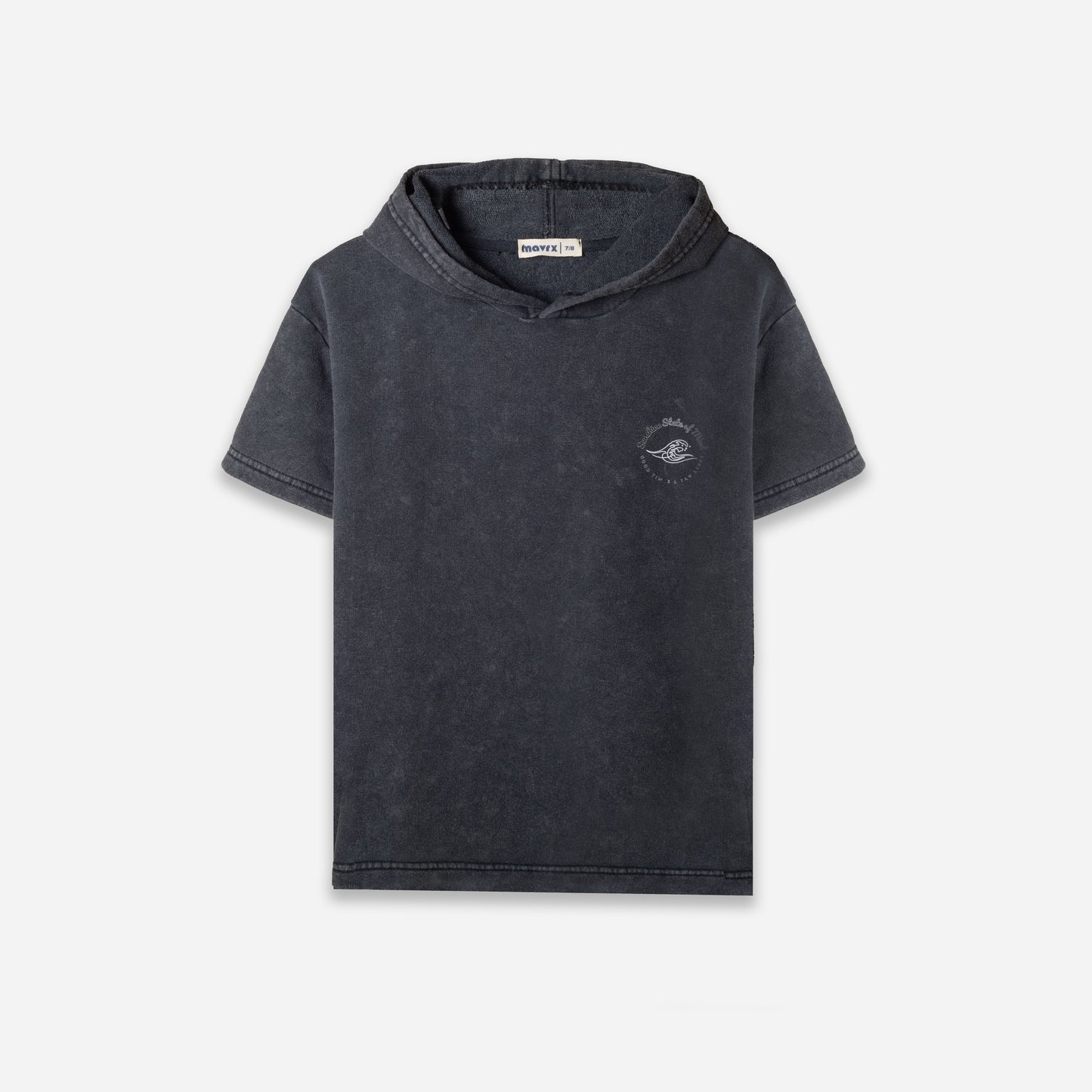 Faded Grey Hooded T-shirt