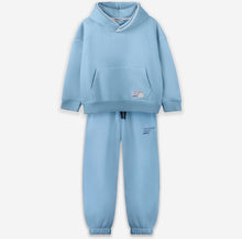 Load image into Gallery viewer, Piping Hoodie Set - Baby Blue
