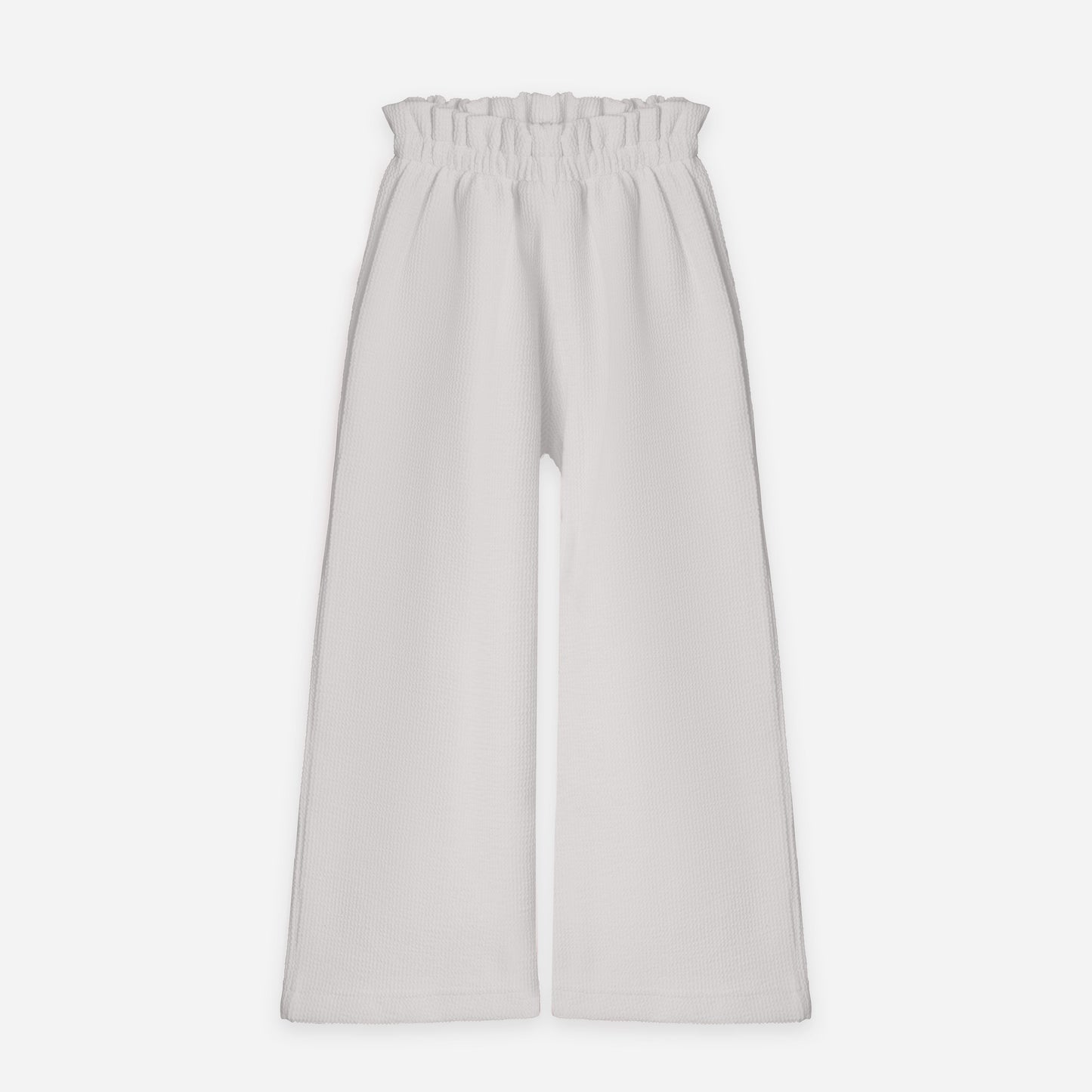 Top & Trouser Girls Set (Off White x Pink )