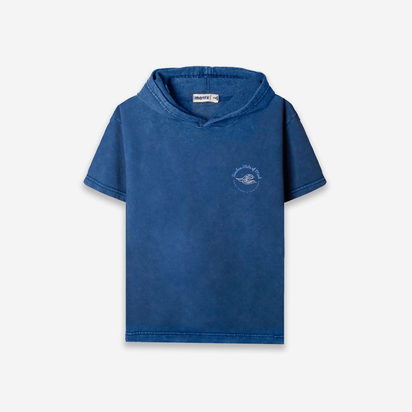 Faded Blue Hooded T-shirt