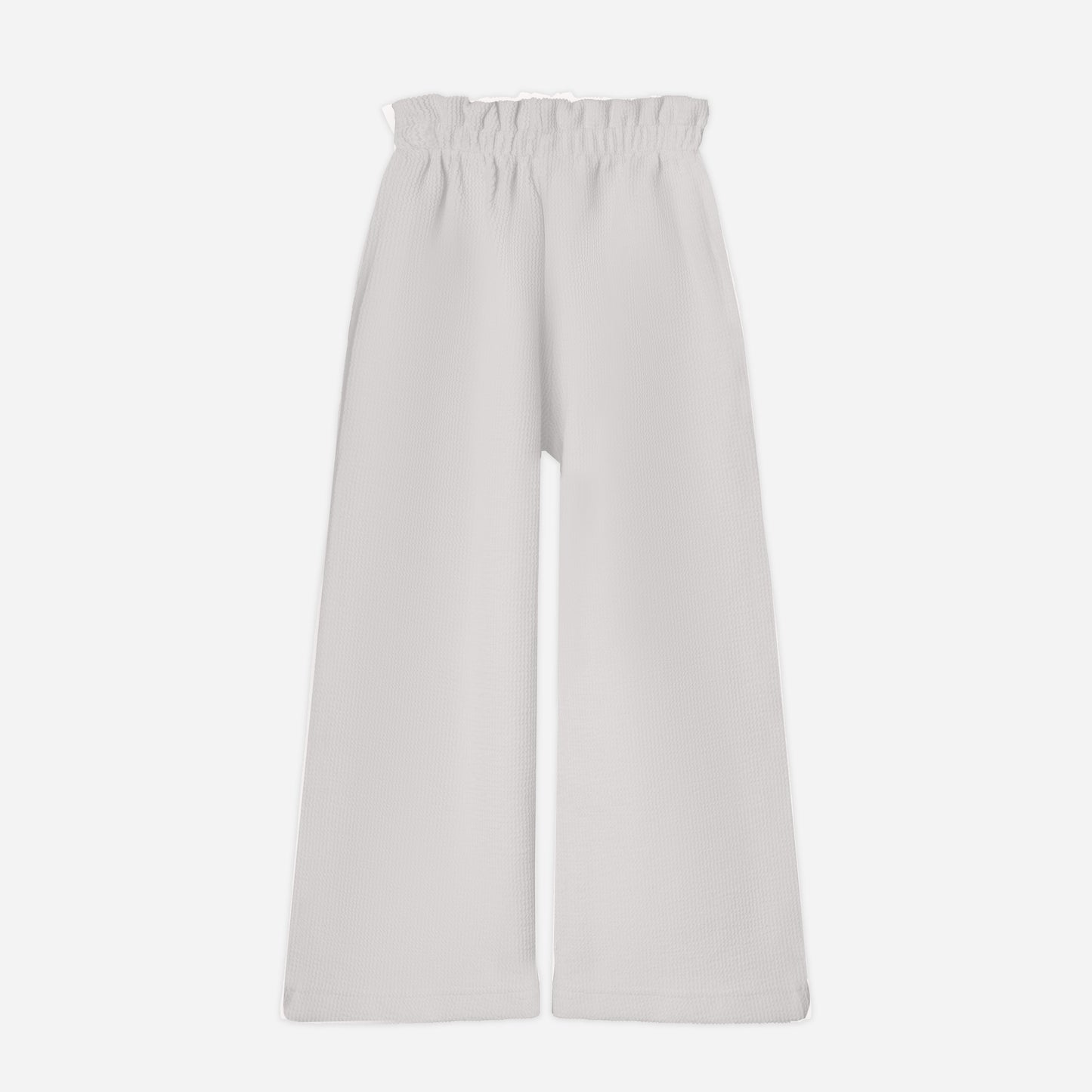 Top & Trouser Girls Set (Off White x Pink )