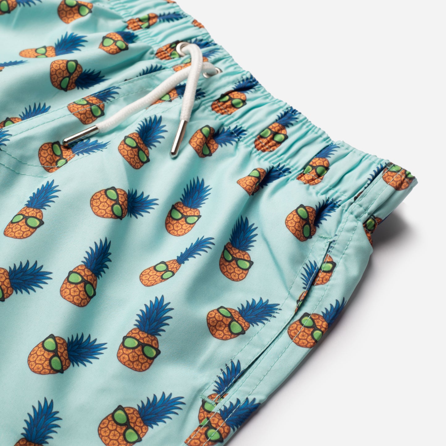 Pineapple Swim Shorts - Aqua