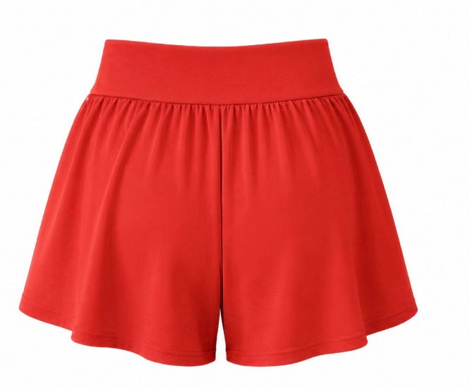 Girls Swimming Shorts - Red