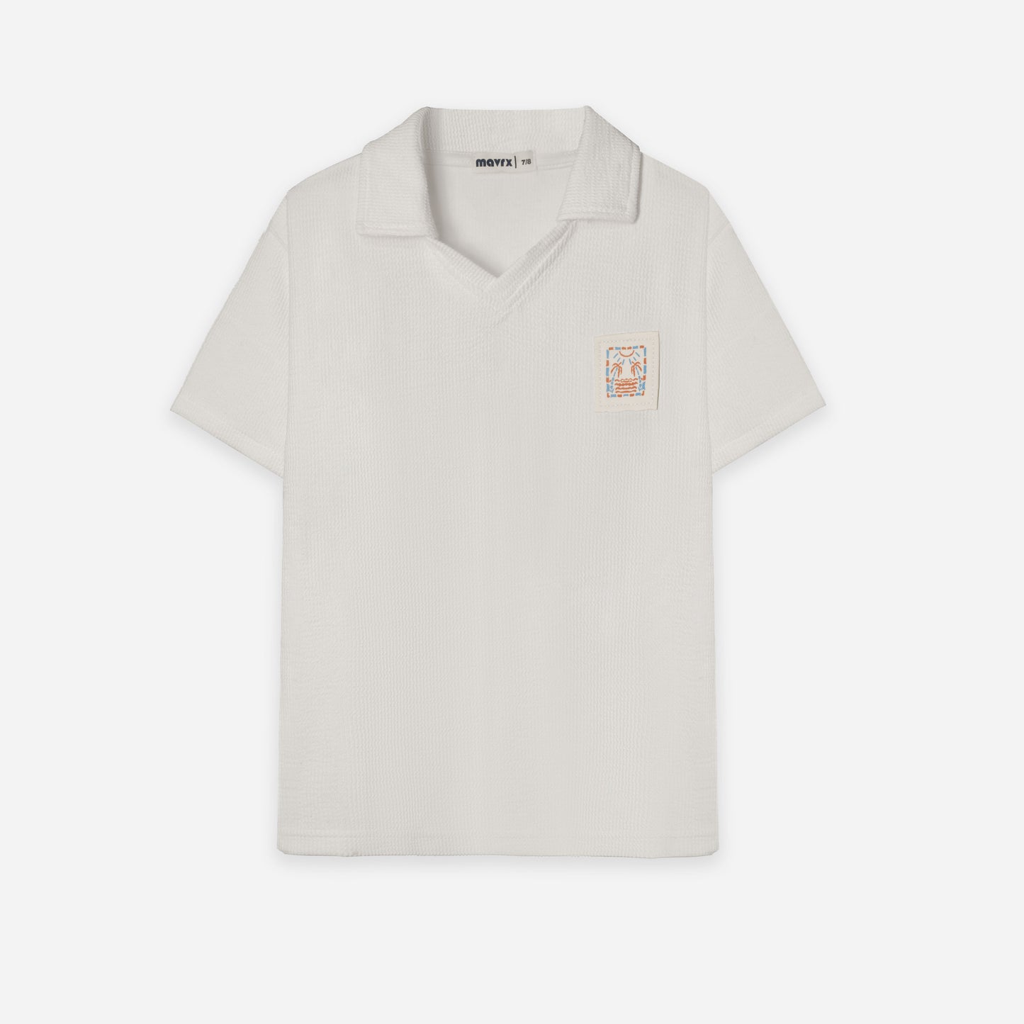 Textured Polo Shirt - White