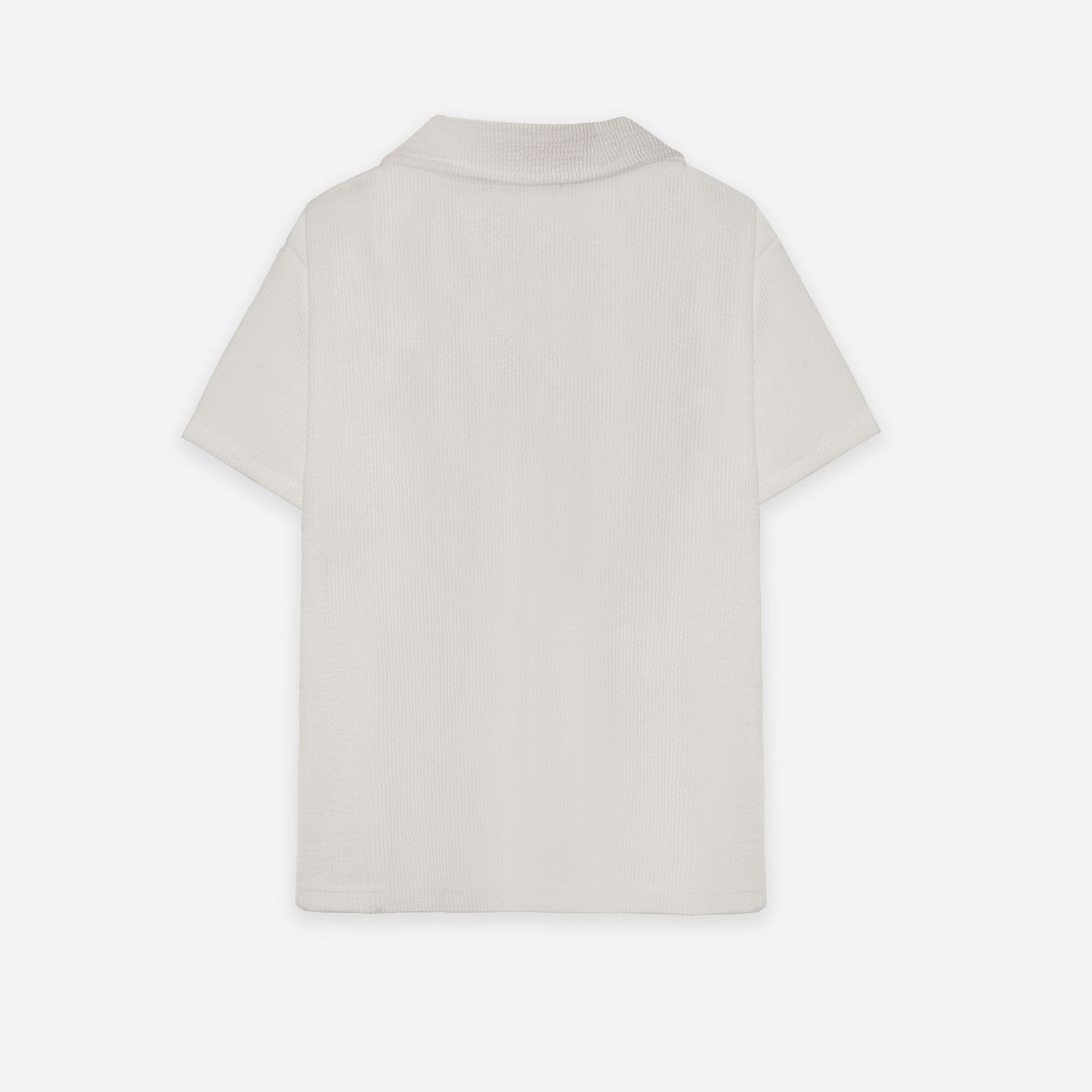 Textured Polo Shirt - White