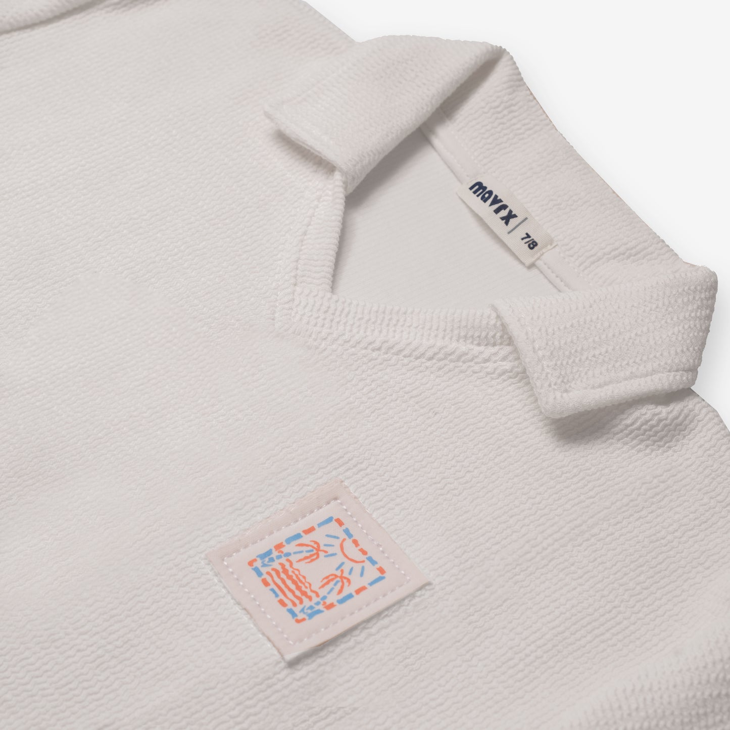 Textured Polo Shirt - White