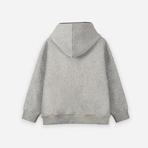 Plain Piping Hoodie - Grey