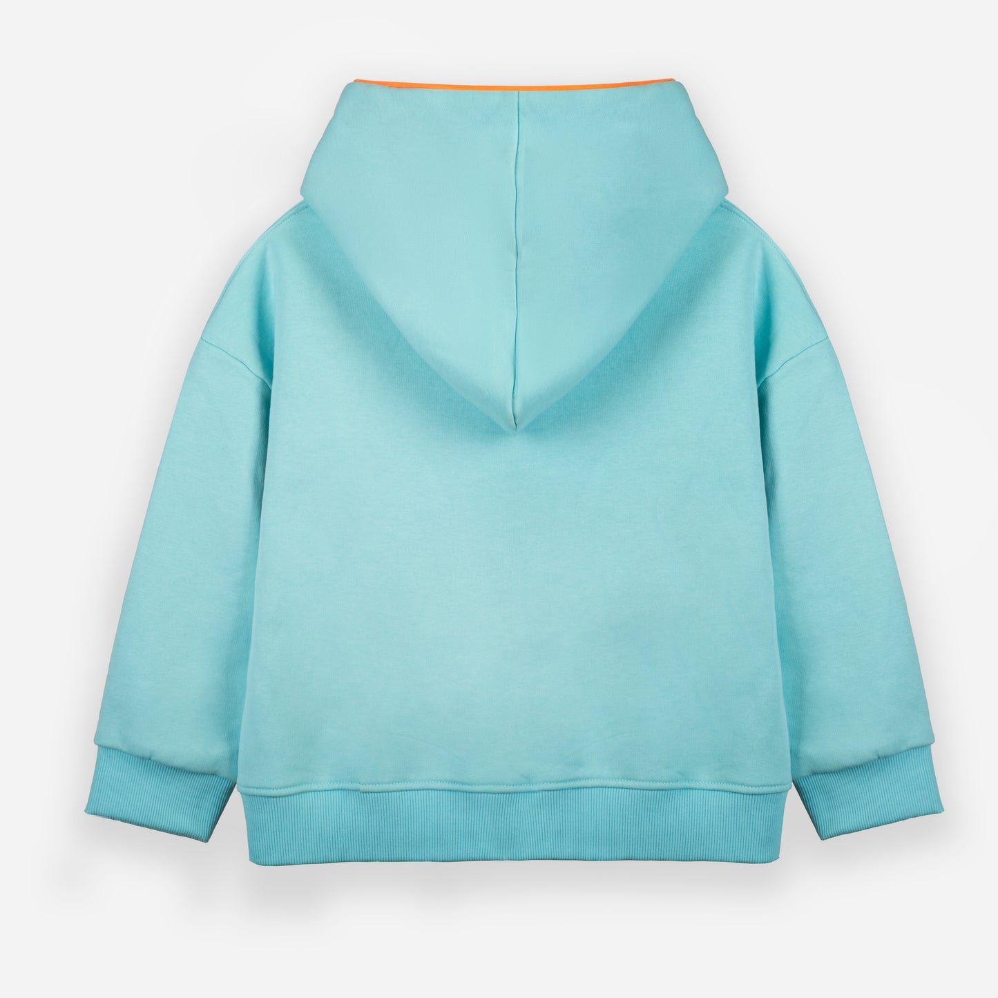 Plain Piping Hoodie - Aqua Blue