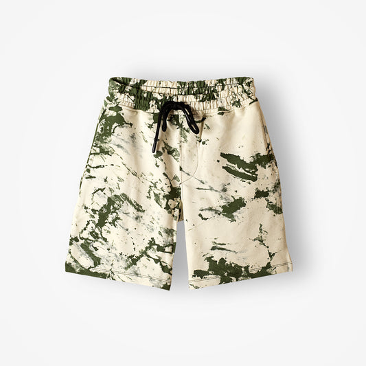 Tie-Dye Shorts -Green