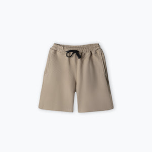 Textured Shorts - Beige