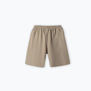 Textured Shorts - Beige