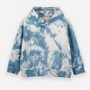 Tie-Dye Hoodie Set - baby blue