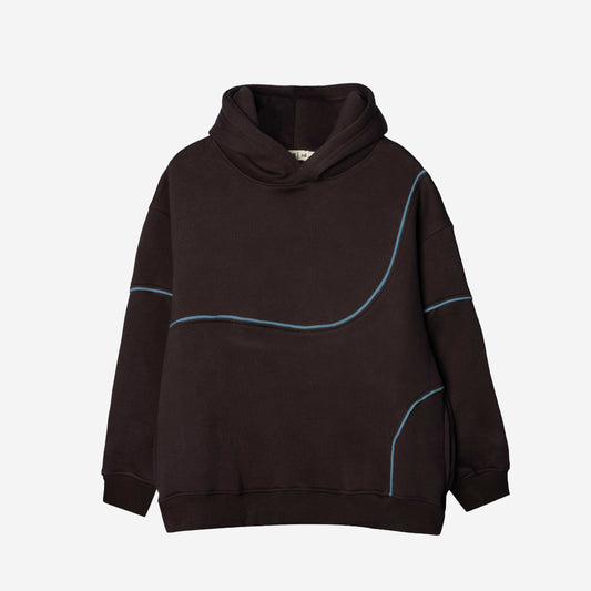 Waves Hoodie - Brown