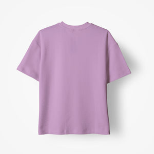 Textured T-shirt - Lilac