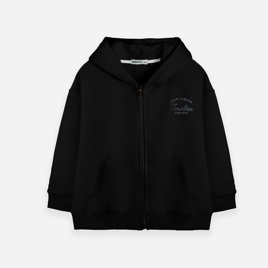 Timeless Black Full-Zip Jacket