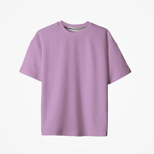 Textured T-shirt - Lilac