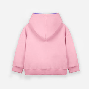 Plain Piping Hoodie - Pink