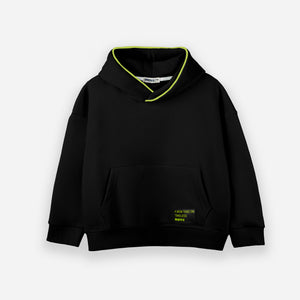 Black over size hoodie