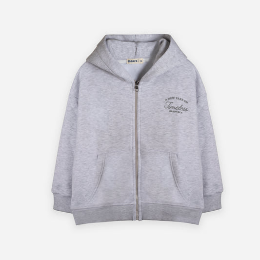 Timeless Grey Full-Zip-Jacket