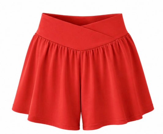 Girls Swimming Shorts - Red