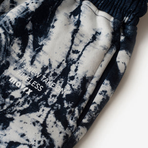 Tie-Dye Hoodie Set - Navy Blue