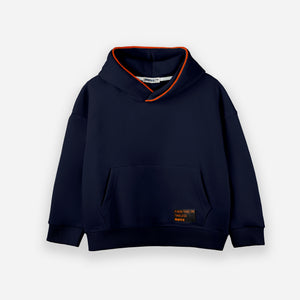 Navy over size hoodie