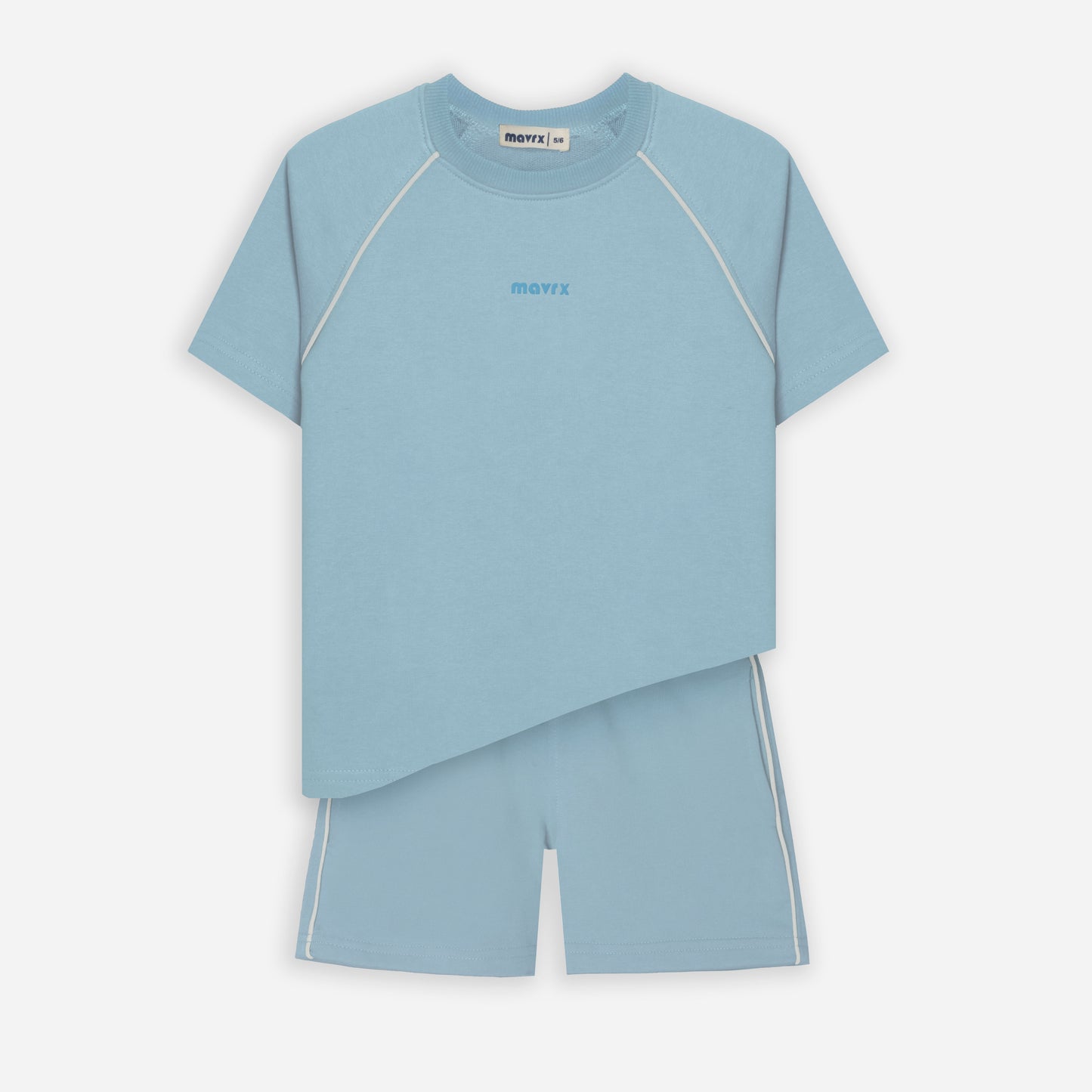 Piping baby blue set