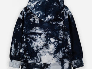 Tie-Dye Hoodie Set - Navy Blue