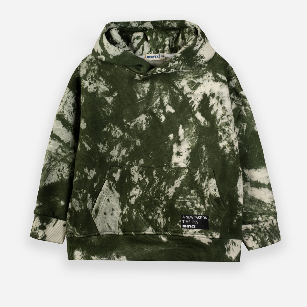 Tie-Dye Hoodie Set - Olive
