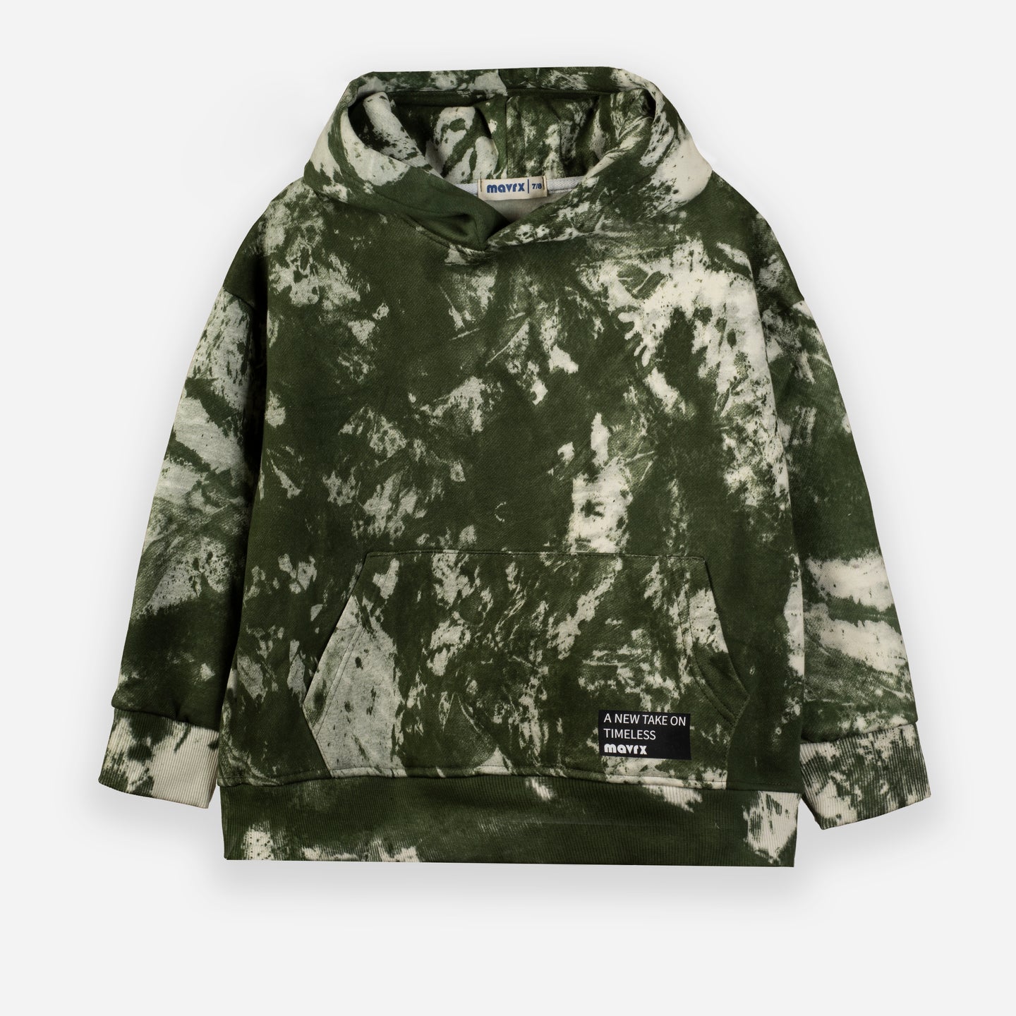 Tie-Dye Hoodie -Olive