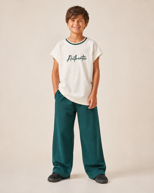 Authentic Set - (Off White x Forest Green)