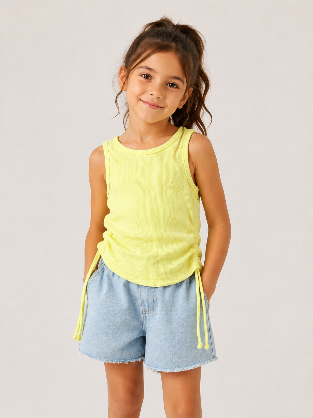 Iconic Rib Tank top - Yellow