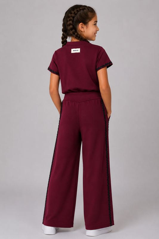 Girl's Comfort Set - Burgundy