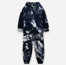 Load image into Gallery viewer, Tie-Dye Hoodie Set - Navy Blue
