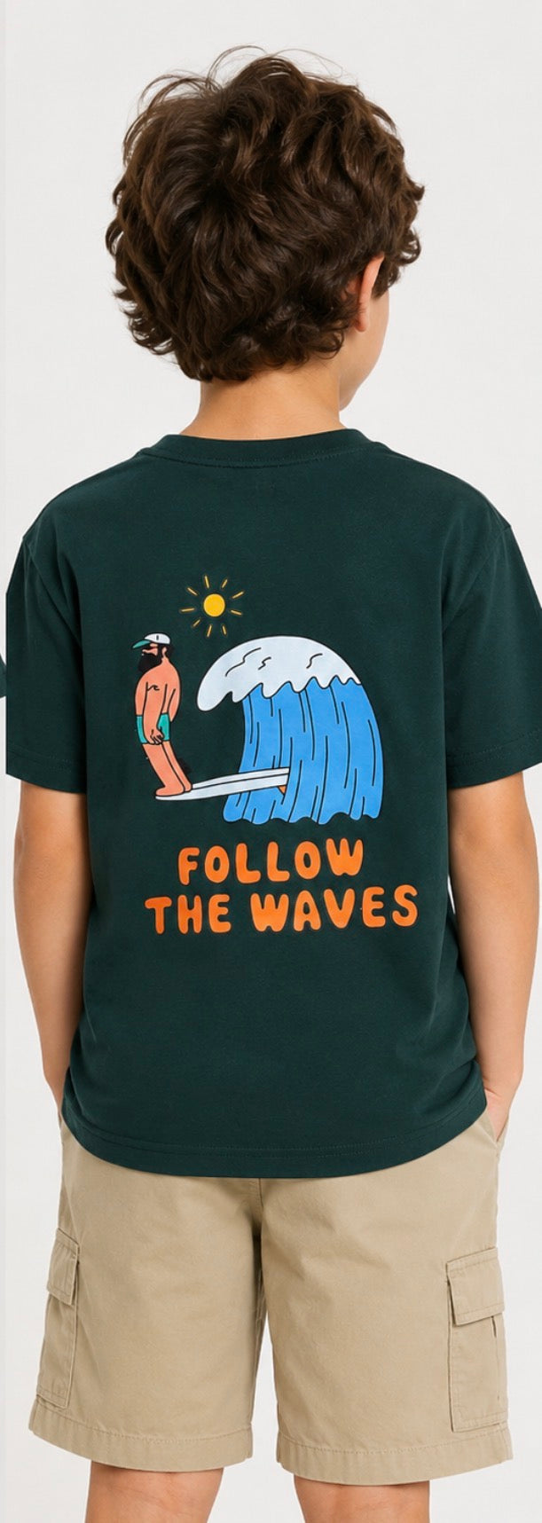 Follow The Waves Printed T-shirt