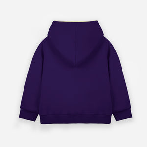 Plain Piping Hoodie - purple