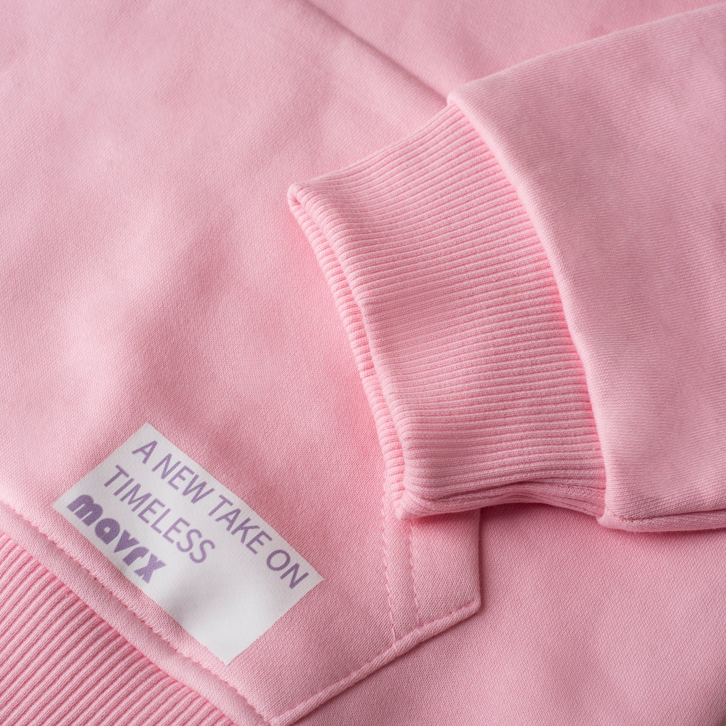 Plain Piping Hoodie - Pink