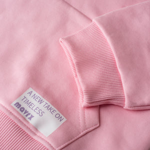 Plain Piping Hoodie - Pink