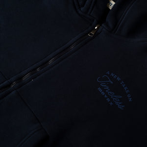 Navy Blue Full-Zip Jacket