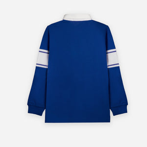 Polo Rugby Shirt (Blue x white)