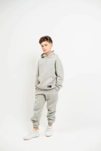 Piping Hoodie Set -Grey