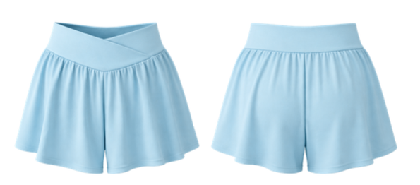 Girls Swimming Shorts - Baby Blue