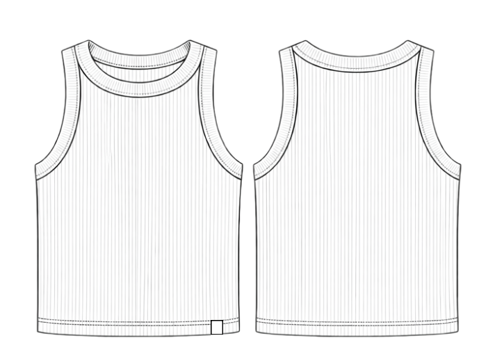 Edgy Tank top - Black